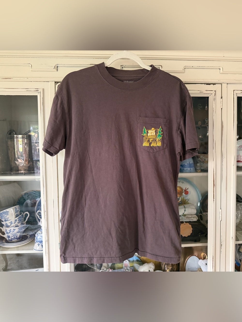 Parks Project Short-Sleeve Pocket Tee in Brown with Yellow & Green Graphic